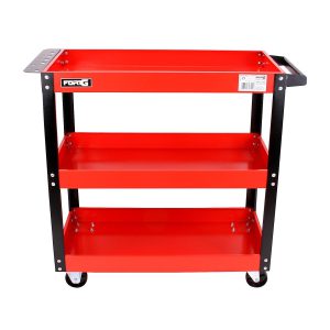Carrinho para Ferramentas Aberto com 03 Prateleiras Vermelho FORTGPRO-FG8844