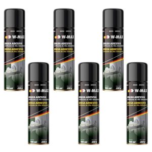 Kit 6 Graxa Adesiva Spray W-Max 300ml W-MAX BY WURTH-K9313