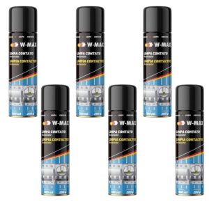 Kit 6 Limpa Contato Spray W-Max 300ml WURTH-K9316