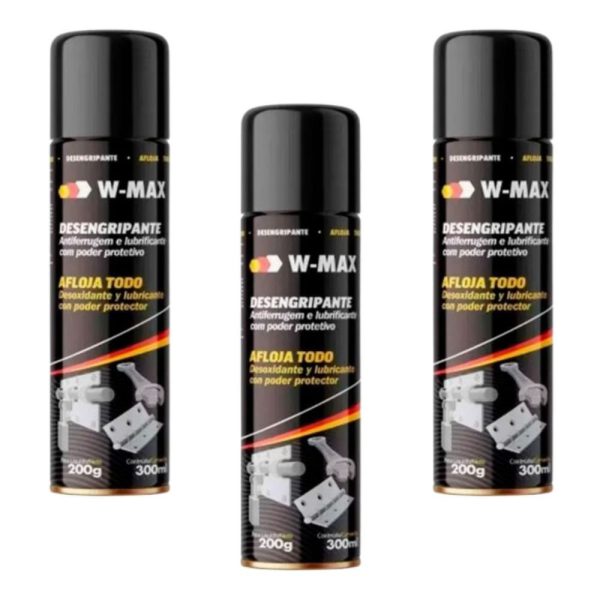 Kit 3 Desengripantes Spray W Max 300ml WURTH-K9318