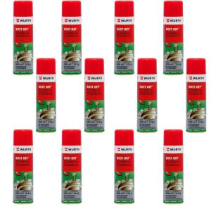 Kit 12 Desengripantes em Spray Rost Off 300ml WURTH-K9338