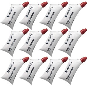 Kit 12 Graxa Grafitada para Juntas Homocinéticas 80g WURTH-K9326