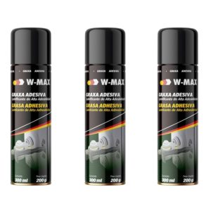 Kit 3 Graxa Adesiva Spray W-Max 300ml WURTH-K9312