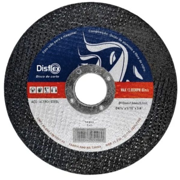 Disco de Corte Extra Fino Bronze 4.1/2 x 1/16 x 7/8 Pol. DISFLEX-15059