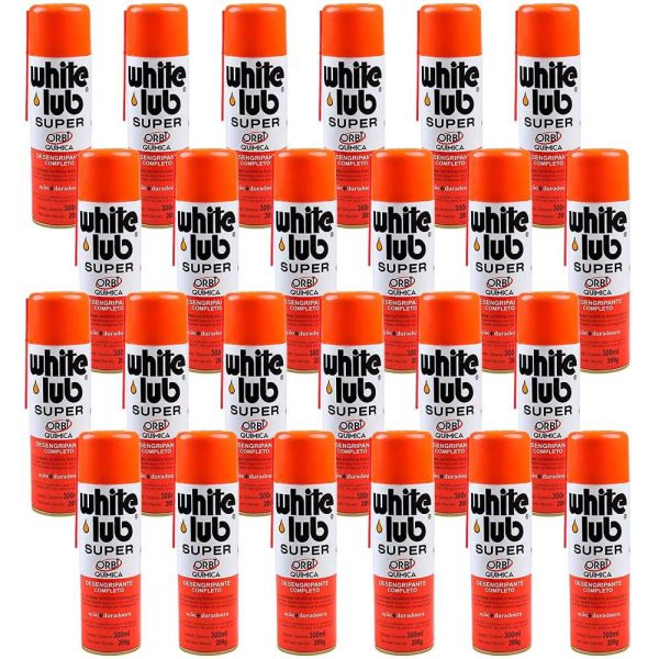 Kit Desengripante Spray Super 300ml com 24 Unidades WHITE LUB-K-9583