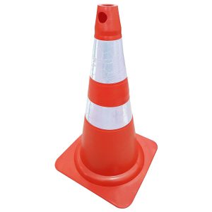 Cone Flexível Laranja Refletivo 75cm PLASTCOR-70000652
