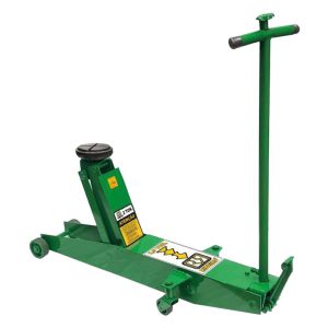 Macaco Jacaré Hidráulico 2 Toneladas Longo Verde com Roda de Ferro Profissional RIBEIRO-RM0019