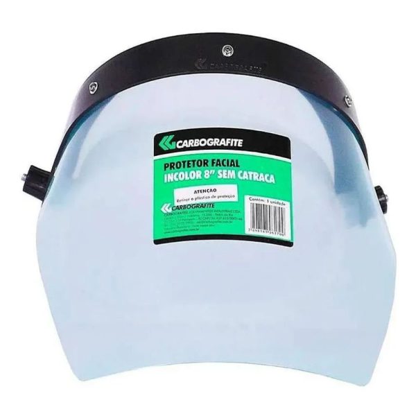 Protetor Facial Incolor sem Catraca de 8 Pol CARBOGRAFITE-010251610