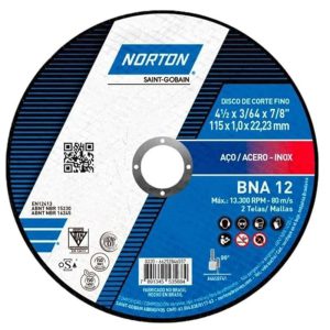 Disco de Corte BNA 12 115×1,0x22,23mm NORTON-66252846557