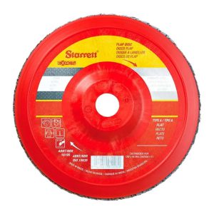 Disco Flap em Nylon Reto Tipo A 115 mm com Grão de Zircônio 50 STARRETT-FDX115-50NF