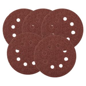 Disco de Lixa 125mm Grão 36 Velcro Perfurado com 5 unidades MTX-738019