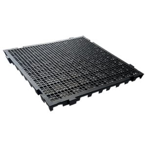 Piso Plástico Preto 50cm x 50cm LAR PLASTICOS-1074