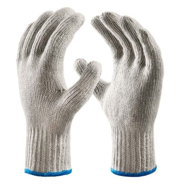 Luva de Segurança Algodão Tricotada CottonFlex Branca Tamanho M – 1 Par DANNY-DA10100