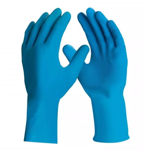 Luva de Segurança Látex Natural e Borracha Nitrílica Silver Grip Azul Tamanho P – 1 Par DANNY-DA360 WP AZ