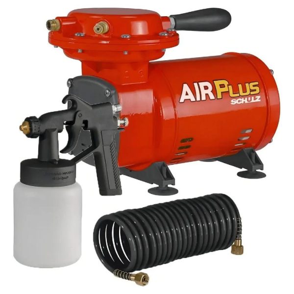 Motocompressor de Ar Direto Air Plus com Kit de Pintura 2,3 Pés 250W SCHULZ-AIRPLUSII