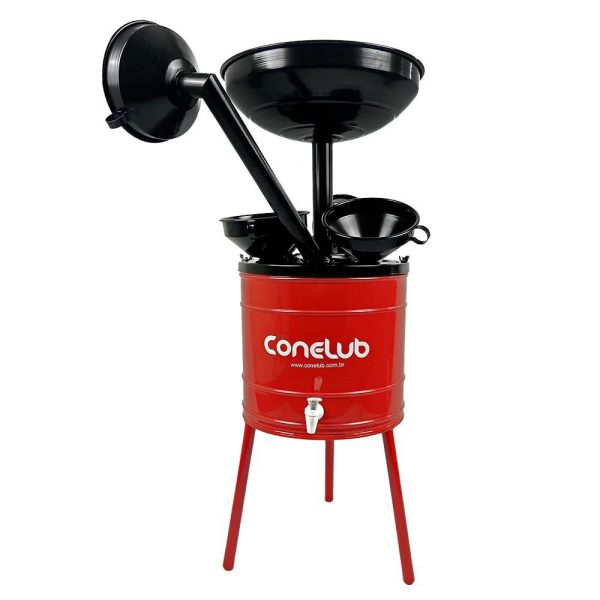 Pingadeira de Óleo 20 Litros com 6 Funis CONELUB-CB147