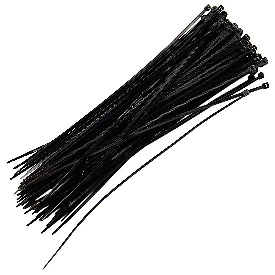 Abraçadeira Nylon Preta 2,5 x 200mm com 100 Unidades WESTERN-225-4