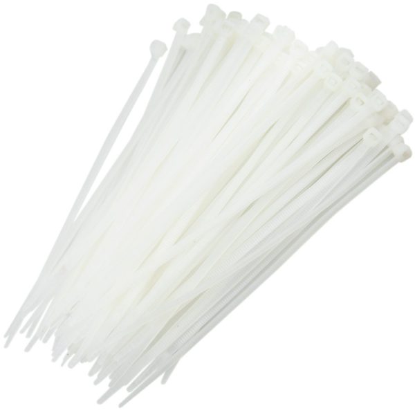 Abraçadeira de Nylon Branca 3,6 x 150 mm com 100 Unidades BLACK JACK-T494