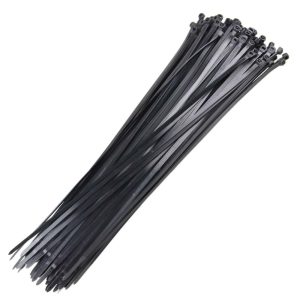 Abraçadeira de Nylon Preta 4,6 x 350mm com 100 Unidades BLACK JACK-T492