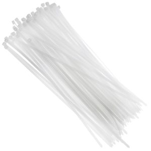 Abraçadeira em Nylon Branca 4,8 x 300 mm com 100 Unidades FORTOOLS-001904