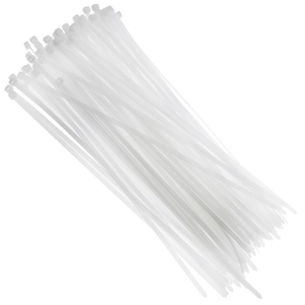 Abraçadeira em Nylon Branca 4,8 x 300 mm com 100 Unidades FORTOOLS-001904