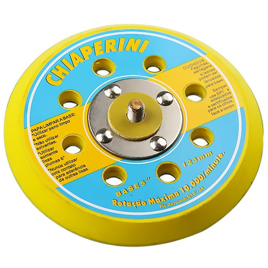 Base com Velcro para Lixadeira 5 Pol. CHIAPERINI-BASE5