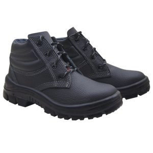 Botina de Segurança de Amarrar Premium 3 Gomos Preto com Bico em PVC N° 42 KADESH-33205-42