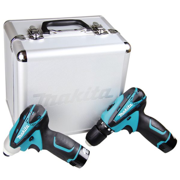 Combo de Parafusadeira Impacto e Furadeira Parafusadeira 12V Li-ion Bivolt com Maleta MAKITA-LCT204
