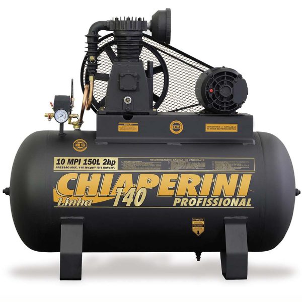 Compressor de Ar 140 PSI 10 Pés 150L Trifásico 2HP CHIAPERINI-10/150LTRI