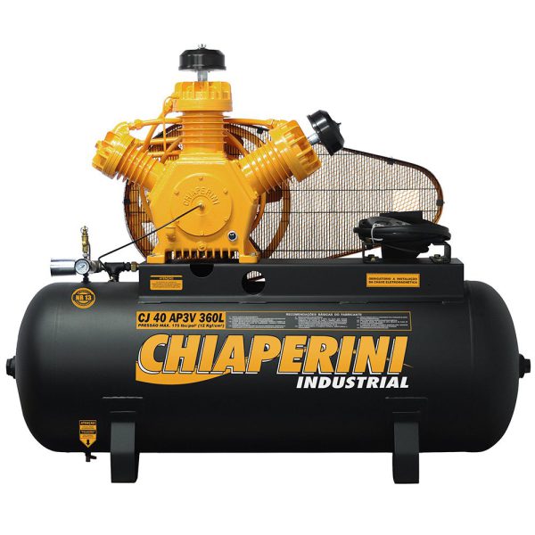 Compressor de Ar Industrial Alta Pressão 40 Pés 360L Sem Motor CHIAPERINI-744