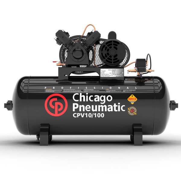 Compressor de Pistão 2HP 10 Pés 100L 110/220V CHICAGO-8969010000