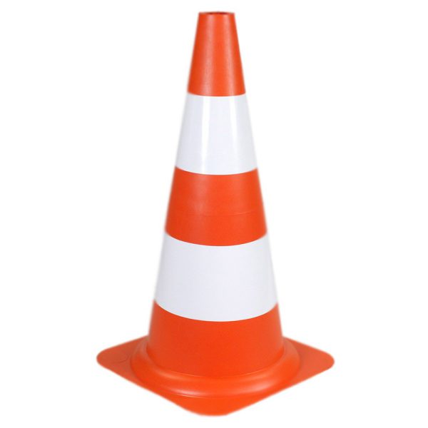 Cone Sinalizador 50cm Laranja e Branco PROSAFETY-WPS1914