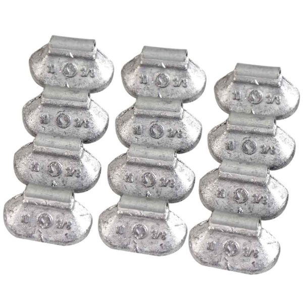 Contrapeso de 10 Gramas Universal para Rodas de Aço com 100 Peças STAMPJET-1010