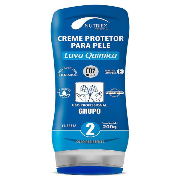 Creme Protetor Luva Química Grupo 2 Bisnaga 200g NUTRIEX-9210584