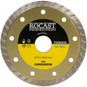 Disco Diamantado Turbo 115 x 22 mm para Esmerilhadeira ROCAST-34.0009