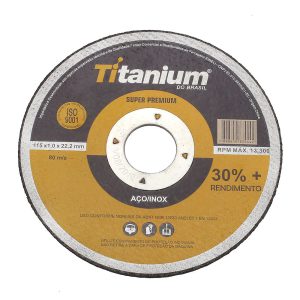 Disco de Corte Fino 4.1/2 Pol. Super Premium TITANIUM-5047
