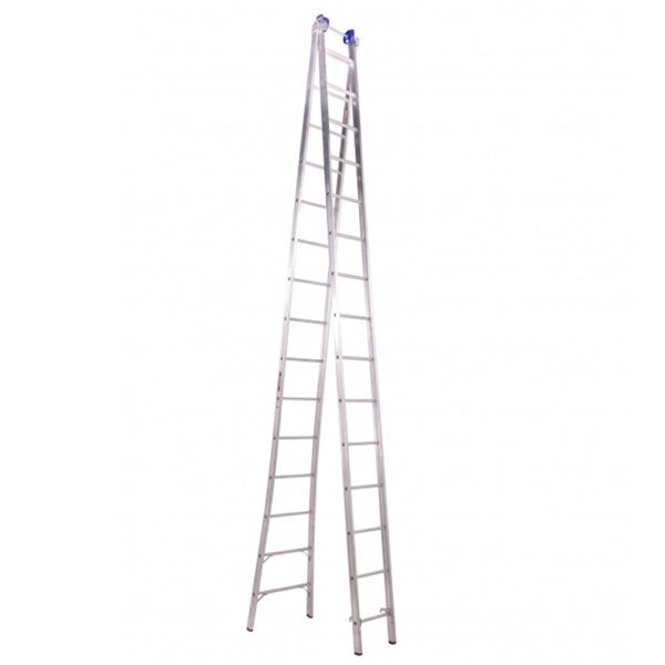Escada Extensiva 4 em 1 2 x 15 Degraus em Alumínio até 7,83 m REAL ESCADAS-EX15