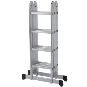Escada Multifuncional 4×4 com 16 Degraus de Alumínio MOR-005132