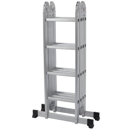 Escada Multifuncional 4×4 com 16 Degraus de Alumínio MOR-005132
