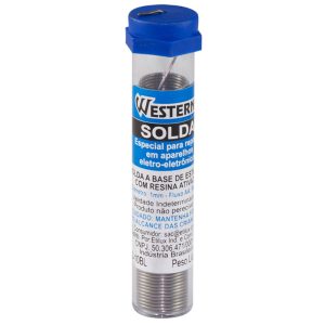 Estanho em Fio 4 metros para Solda Tubo 1mm 25gr WESTERN-S-10BL