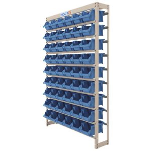 Estante Gaveteiro Organizador 54 Gavetas Número 5 Cor Azul FORTG-75002