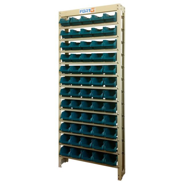 Estante Gaveteiro Organizador com 60 Gavetas Número 3 Cor Azul FORTG-70006