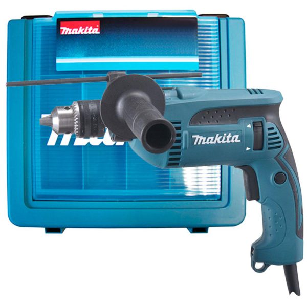 Furadeira de Impacto Velocidade Variável e Reversível 1/2 Pol. 760W 220V com Maleta MAKITA-HP1640K