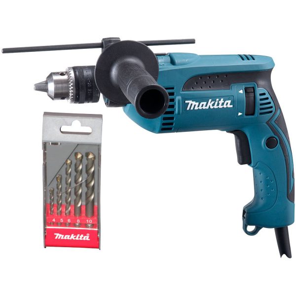 Furadeira de Impacto de 1/2 Pol. 760W 110V com Kit de Brocas MAKITA-HP1640-L