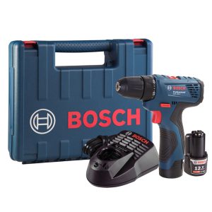 Furadeira/Parafusadeira a Bateria 12V Li-Ion 3/8 Pol. com Carregador 2 Bat. e Maleta BOSCH-GSR-120-LI