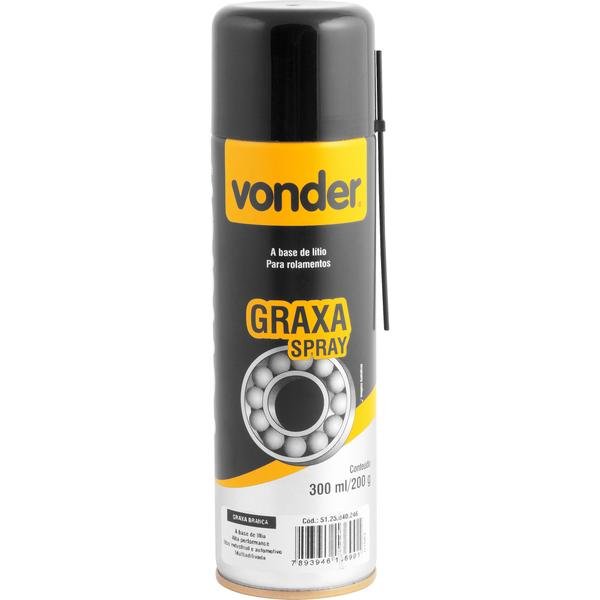 Graxa em spray branca base de lítio 200 g VONDER-5125040246
