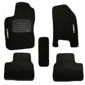 Jogo de Tapetes Cobalt 12/14 Preto com 5 Peças SAMARA CAR-1312