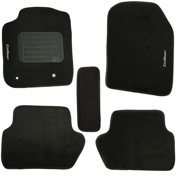 Jogo de Tapetes Eco Sport 13/15 Preto com 5 Peças SAMARA CAR-2190