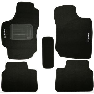 Jogo de Tapetes Prisma 06/12 Preto com 5 Peças SAMARA CAR-1263