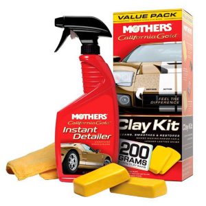 Kit Clay Bar System com 2 Barras, Lubrificante Instant Detailer e Flanela MOTHERS-303535005